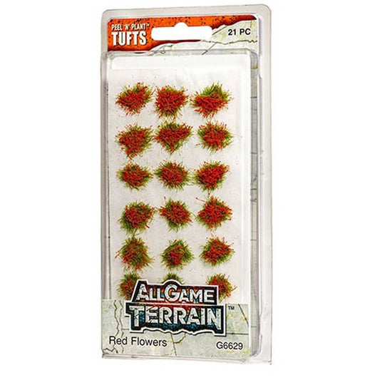 All Game Terrain G6629 Red Flowers 21pc