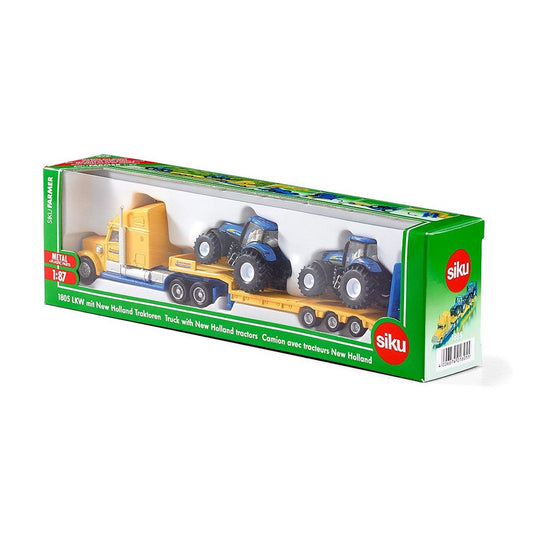 Siku 1805 Truck With New Holland tractors 1/87