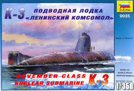 November Call K-3 Nuclear Submarine 1/350