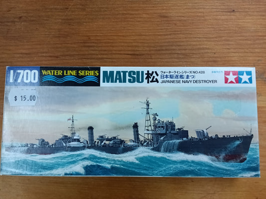 Tamiya Matsu Japanese Navy destroyer 1/700