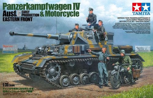 Panzerkampfwagen IV Ausf.G Early Production & motorcycle Eastern Front 1/35