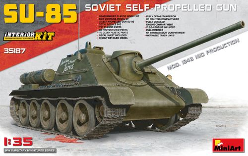 SU-85 soviet self-propelled gun 1/35