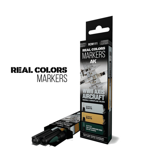 AK-Interactive WWII Axis  Aircraft Real Colour Marker Set