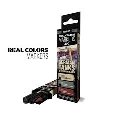 AK-Interactive German Tank Interior Real Colour Marker Set