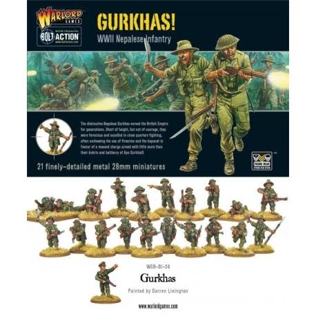 Bolt Action: Metal Nepalese Infantry - Gurkhas!