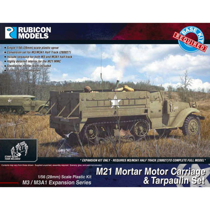 Rubicon Models M21 Mortar Motor Carriage & Tarpaulin set