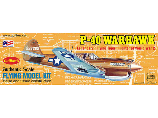 Guillows P-40 Warhawk 16 1/2"