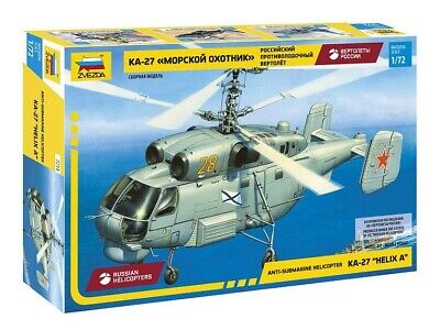 Zvezda Submarine Hunter Helicopter "Helix A" 1/72