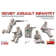 Soviet Assault Infantry Winter Camouflage Cloaks 1/35