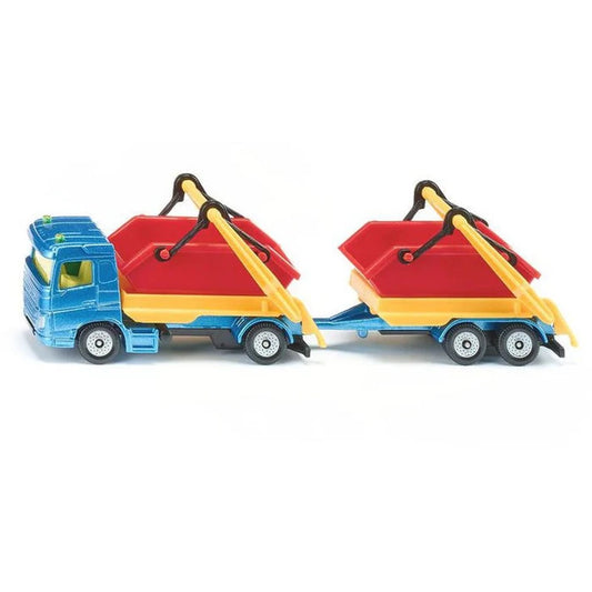 Siku 1695 Truck With Skip & Trailer